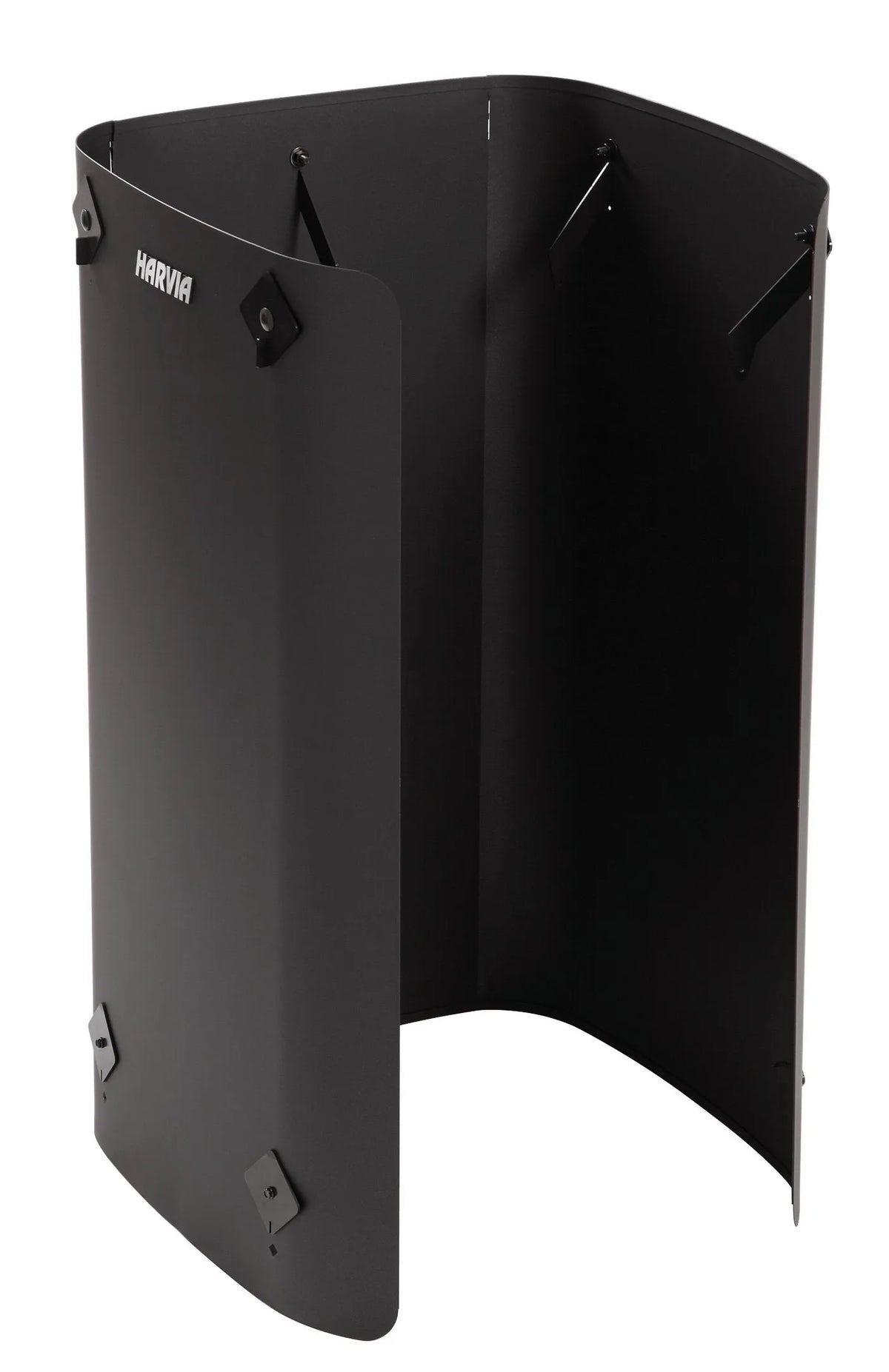 Harvia WL450 three-sided protective sheath for M-series stoves, in black steel