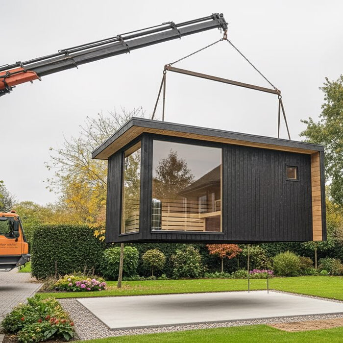Planning Your Sauna Delivery: A Crane & Forklift Rental Guide - Topture