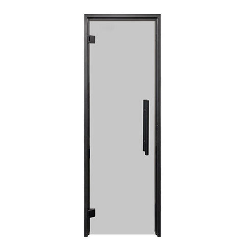 Frameless glass sauna door