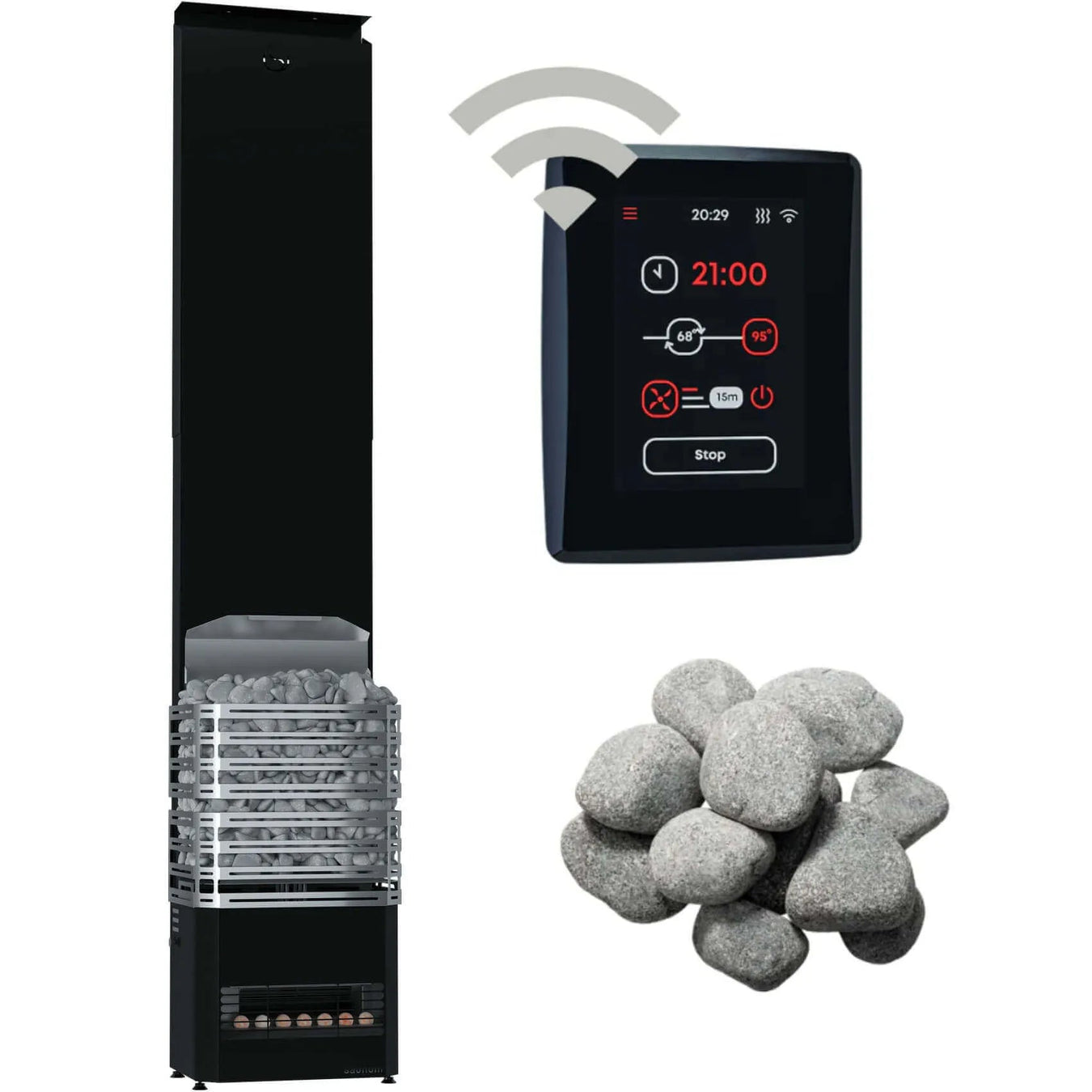 Sauna Heater with Rocks - Topture