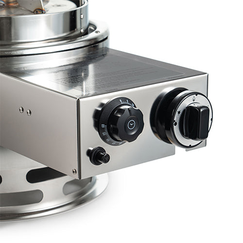SaunaLife Titan SL1 control box with the 60-minute timer, gas control knob and igniter button
