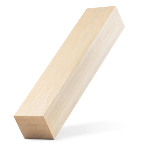 Aspen 3x3 bench board tilted upright on white, showing the square end and the long side