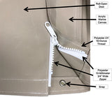 Finnmark FD-1 sauna cover valance and stitching detail