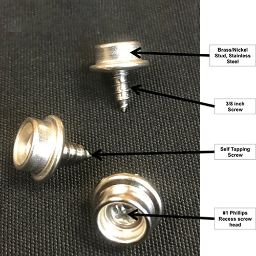 Finnmark FD-1 sauna cover fasteners and stainless snaps