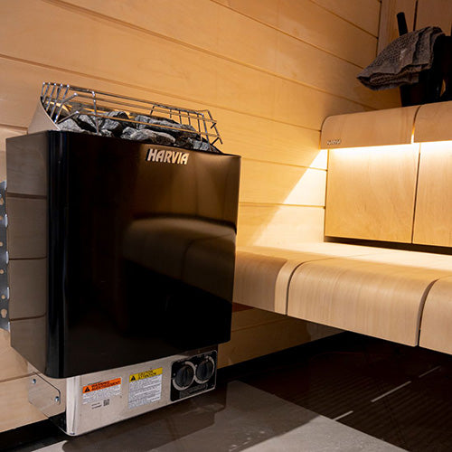 Harvia KIP Series Black Electric Sauna Heater w/ Built-In Controls (6kW/ 8kW) — image 2