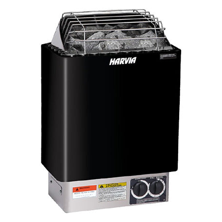 Harvia KIP Series Black Electric Sauna Heater w/ Built-In Controls (6kW/ 8kW) — image 1