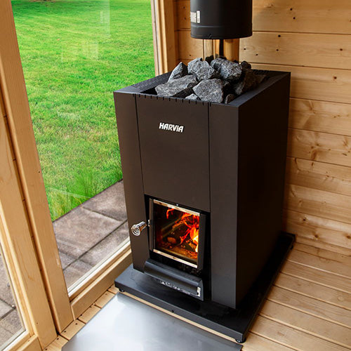 Harvia Linear 18 Compact 14.3kW Wood Burning Sauna Stove | WKLI18CPTM — image 2