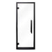 ProSaunas 24″ × 73″ Frameless Glass Sauna Door — Black Alder frame, clear glass