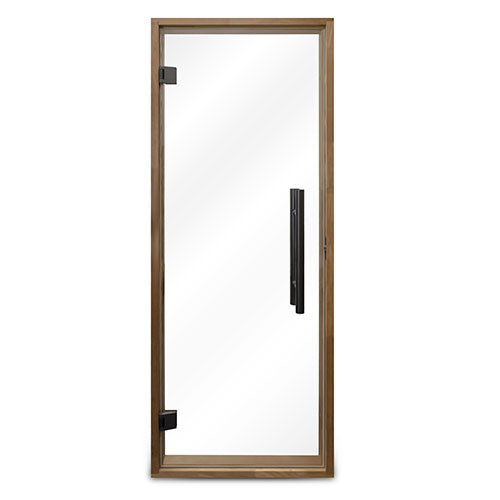 ProSaunas 24″ × 73″ Frameless Glass Sauna Door — Thermo-Aspen frame, clear glass