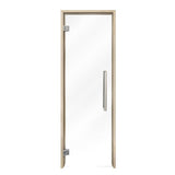ProSaunas 24″ × 81″ Frameless Glass Sauna Door — Aspen frame, clear glass