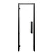 ProSaunas 24″ × 81″ Frameless Glass Sauna Door — Black Alder frame, clear glass