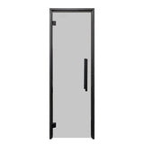 ProSaunas 24″ × 81″ Frameless Glass Sauna Door — Black Alder frame, tinted glass