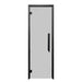 ProSaunas 24″ × 81″ Frameless Glass Sauna Door — Black Alder frame, tinted glass