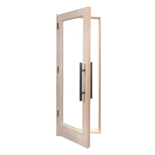 ProSaunas Solid Wood Sauna Door with Insulated Glass — 24″ × 80″