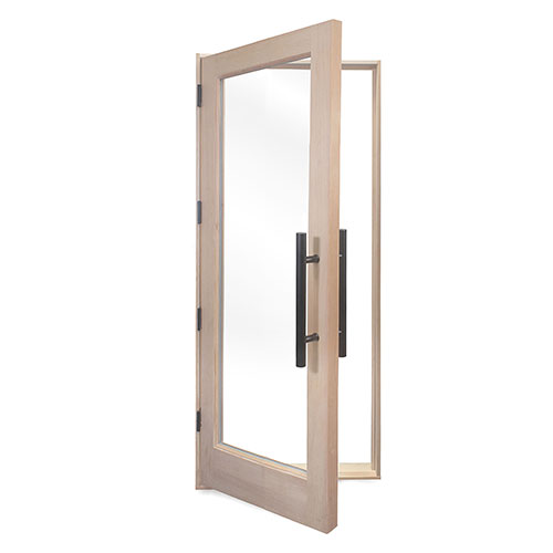 ProSaunas Solid Wood Sauna Door with Insulated Glass — 30″ × 80″