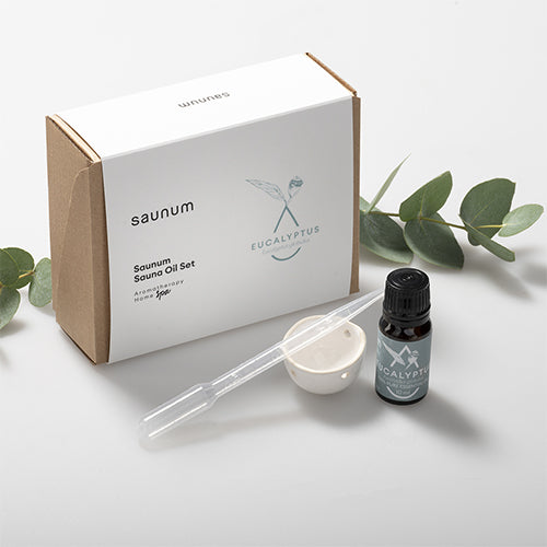 Saunum Aroma Oil Set | Eucalyptus | 10 mL with Reservoir