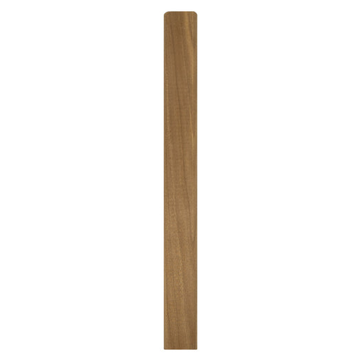 Thermo-Aspen 2x2 Trim piece seen from above, a single long board with straight face grain and a lightly rounded top end
