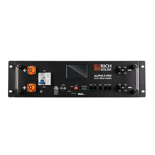 ALPHA 5 PRO | 51.2V 100Ah LiFePO4 Battery | Premium 48V Server Rack Lithium Battery - Topture