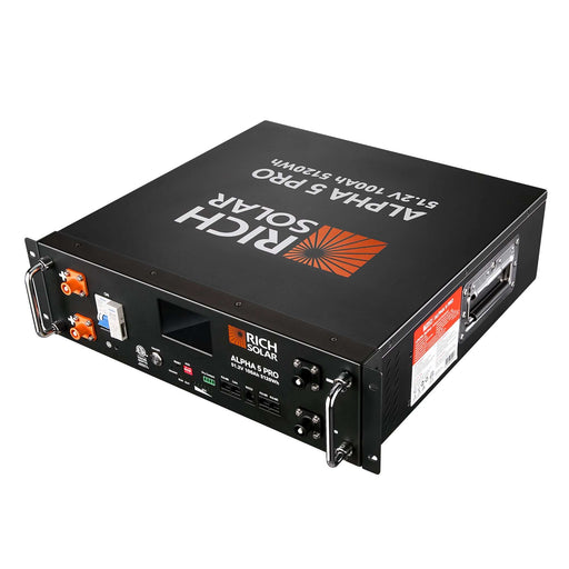 ALPHA 5 PRO | 51.2V 100Ah LiFePO4 Battery | Premium 48V Server Rack Lithium Battery - Topture