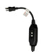 GFCI power cord with safety warning label included for the Baltic plunge tub chiller
