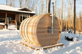 Dundalk Leisurecraft CT Elation Barrel Sauna Canadian Timber 4 Person | CTC2424W - Topture