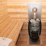 Dundalk Leisurecraft CT Elation Barrel Sauna Canadian Timber 4 Person | CTC2424W - Topture