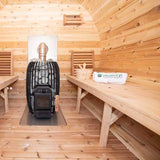 Dundalk Leisurecraft CT Elation Barrel Sauna Canadian Timber 4 Person | CTC2424W - Topture