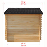 Dundalk Leisurecraft Georgian Cabin Sauna 6 Person | CTC88W - Topture