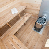 Dundalk Leisurecraft Georgian Cabin Sauna Canadian Timber 6 Person | CTC88W - Topture