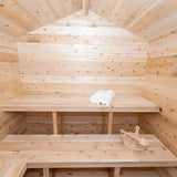 Dundalk Leisurecraft Georgian Cabin Sauna Canadian Timber 6 Person | CTC88W - Topture