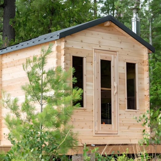 Dundalk Leisurecraft Georgian Cabin Sauna Canadian Timber 6 Person | CTC88W - Topture