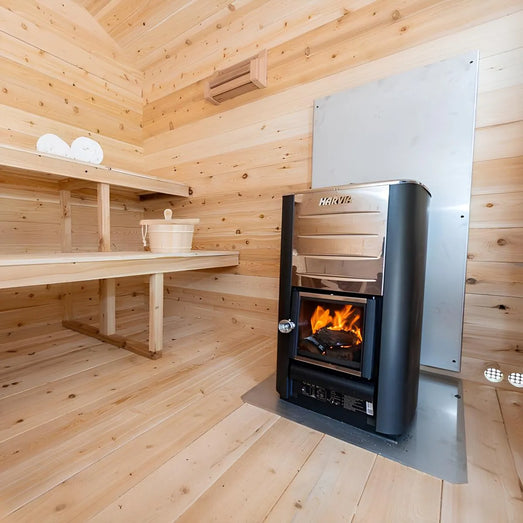 Dundalk Leisurecraft Georgian Cabin Sauna Canadian Timber 6 Person | CTC88W - Topture