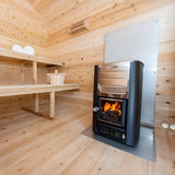 Dundalk Leisurecraft Georgian Cabin Sauna With Porch Canadian Timber 6 Person | CTC88PW - Topture