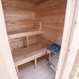 Dundalk Leisurecraft Granby Cabin Sauna Canadian Timber 2 - 3 Person | CTC66W - Topture