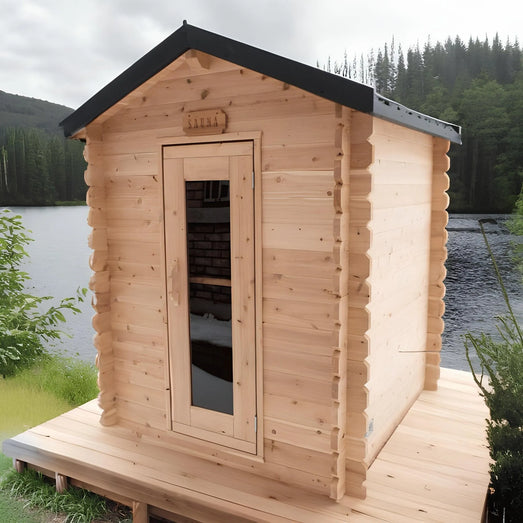 Dundalk Leisurecraft Granby Cabin Sauna Canadian Timber 2 - 3 Person | CTC66W - Topture