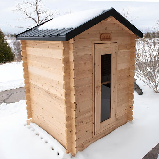 Dundalk Leisurecraft Granby Cabin Sauna Canadian Timber 2 - 3 Person | CTC66W - Topture