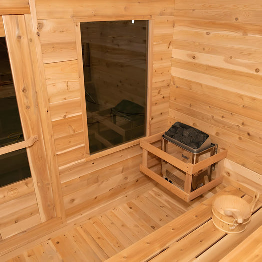 Dundalk Leisurecraft Luna Sauna Canadian Timber 2 - 4 Person | CTC22LU - Topture