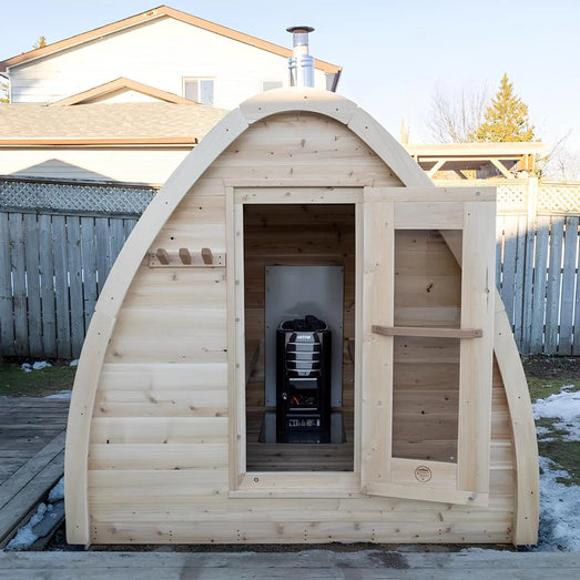 Dundalk Leisurecraft MiniPOD Sauna Canadian Timber 2 - 4 Person | CTC77MW - Topture