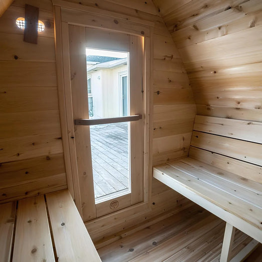 Dundalk Leisurecraft MiniPOD Sauna Canadian Timber 2 - 4 Person | CTC77MW - Topture