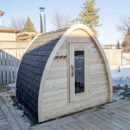 Dundalk Leisurecraft MiniPOD Sauna Canadian Timber 2 - 4 Person | CTC77MW - Topture