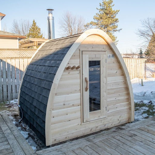 Dundalk Leisurecraft MiniPOD Sauna Canadian Timber 2-4 Person | CTC77MW - Topture