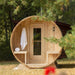 Dundalk Leisurecraft Serenity Barrel Sauna Canadian Timber 4 Person | CTC2245W - Topture