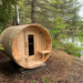 Dundalk Leisurecraft Serenity Barrel Sauna Canadian Timber 4 Person | CTC2245W - Topture