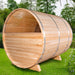 Dundalk Leisurecraft Serenity MP Barrel Sauna Canadian Timber 4 Person | CTC2245MP - Topture