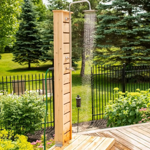 Dundalk Leisurecraft Sierra Pillar Outdoor Shower - Topture