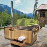 Dundalk Leisurecraft The Starlight Wood Burning Hot Tub - Topture