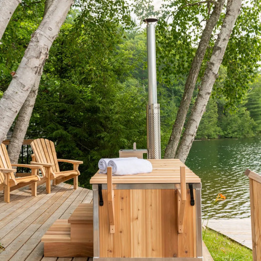 Dundalk Leisurecraft The Starlight Wood Burning Hot Tub - Topture