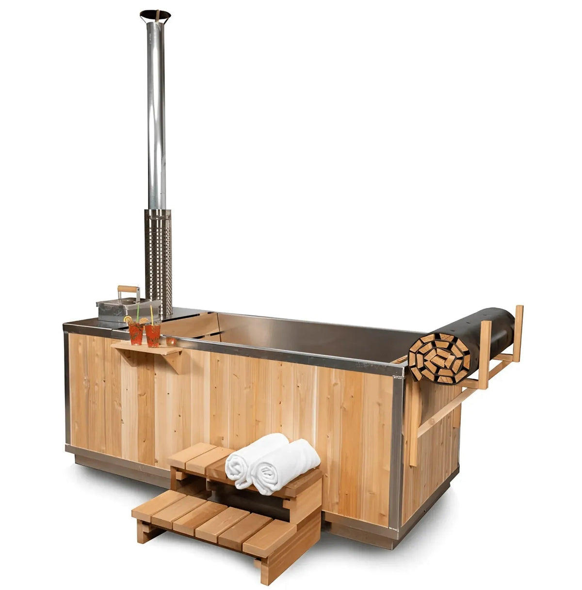 Dundalk Leisurecraft The Starlight Wood Burning Hot Tub - Topture