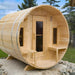 Dundalk Leisurecraft Tranquility Barrel Sauna Canadian Timber 6 Person | CTC2345W - Topture