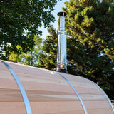 Dundalk Leisurecraft Tranquility Barrel Sauna Canadian Timber 6 Person | CTC2345W - Topture